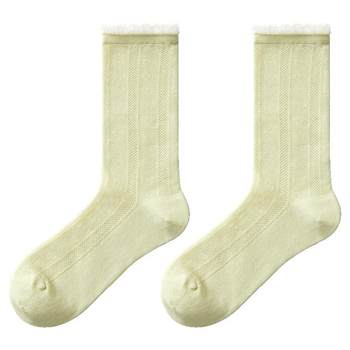 4 pairs of october crystal mesh confinement socks