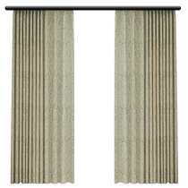 French pastoral style chenille curtains blackout 2024 new style bedroom high-end living room small fresh printed green