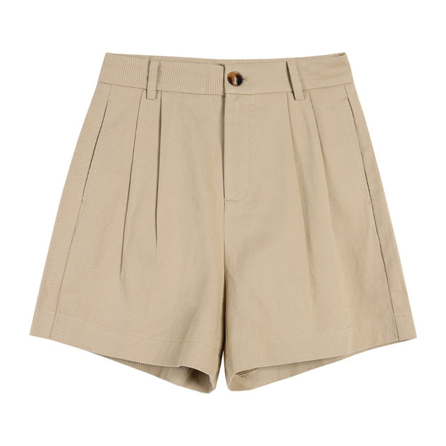 Retro shorts casual pants women's Korean style commuting pants