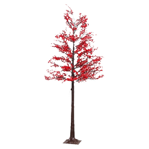 New Years decoration luminous red fruit tree ornaments Year of the Dragon New Year shopping mall New Years Day decoration Duotou scene package