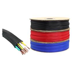 뱀 가죽 메쉬 4mm 암호화 된 PET 꼰 메쉬 튜브
