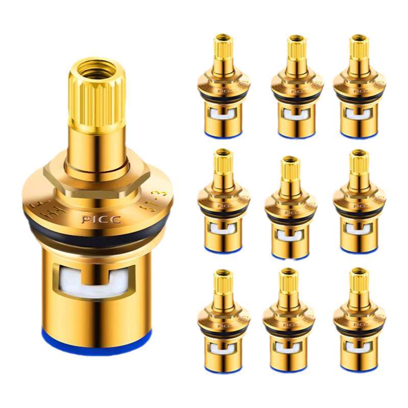 Faucet valve core accessories 4-point all-copper universal kitchen and bathroom angle valve inner core single hot and cold replacement