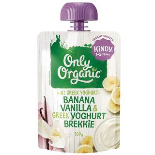 onlyorganic奥莉有机酸奶宝宝水果泥 婴幼儿外出即食辅食品无添加