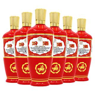 Fenjiu 53% export red glass fenjiu 500ml*6 liquor