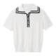 Spring and summer polo collar short-sleeved sweater OVV