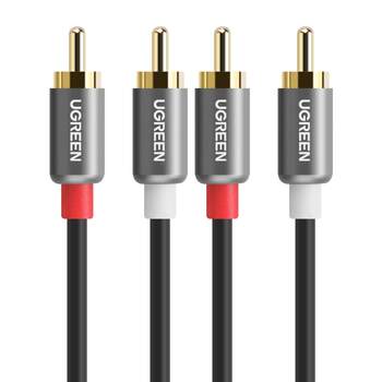 Greenlian double lotus head audio cable 2rca two to two