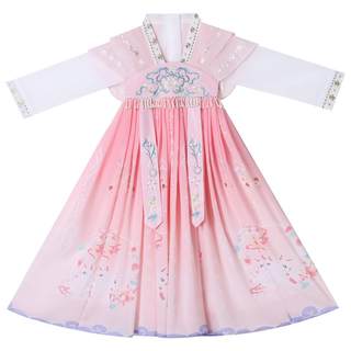Hanfu girl spring skirt 2023 new ancient style dress summer girl Tang costume super immortal ancient costume spring and autumn