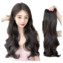 Thin wigs fluffy hair extensions curly hair big waves three-piece invisible hair extensions wigs for women with long hair