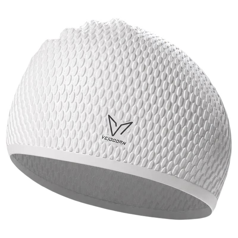 Weidong enlarged high-elastic ear protection waterproof water drop swimming cap