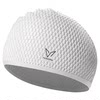 Weidong enlarged high-elastic ear protection waterproof water drop swimming cap