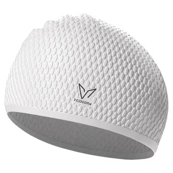 Weidong enlarged high-elastic ear protection waterproof water drop swimming cap