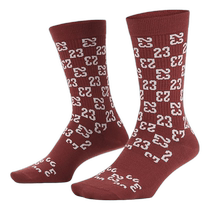 NIKE Nike mens and womens socks Jordan 23 quick-drying stockings 1 pair of comfortable sports socks FJ6823-608