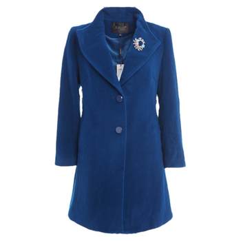 Betru Mom's New Winter Coat for Women, Fashionable Korean Style Wool Coat, Slim Fit Mid-Length for Middle-Aged and Elderly Women