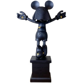 Blind Box 2021 Internet-Famous New Masked Smiling Mickey Model Peripheral Figurine Trendy Toy for Otaku Gift
