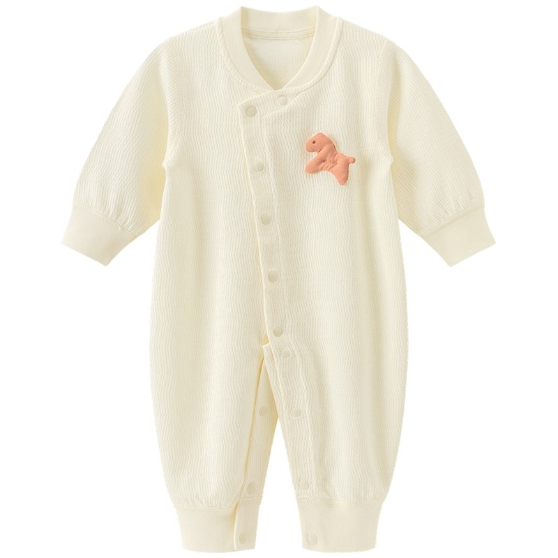 Guiqi Bear baby long-sleeved jumpsuit pure cotton