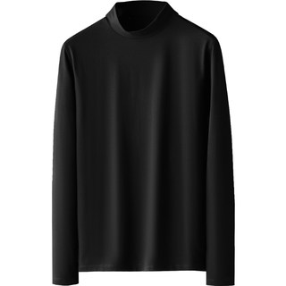 Langarm-t-shirt aus merzerisierter modal-baumwolle, antibakteriell und milbenhemmend