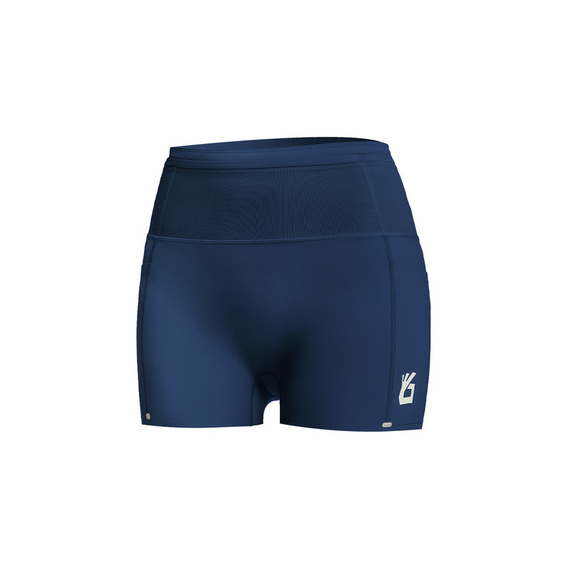 Yuebu sports three-quarter shorts running compression waist bag pants