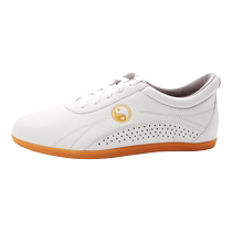 Tai Chi shoes for men genuine leather tendon soles morning training Kung Fu shoes for women spring and autumn Tai Chi sports shoes Samurai Dragon