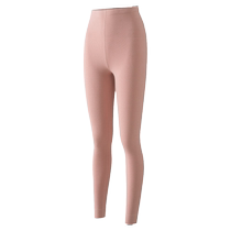 DeRong heated thermal pants for women winter 2024 new underpants plus velvet bottoming cotton wool trousers high waist long johns