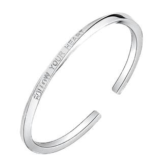 Shunqin Silver Building S9999 Sterling Silver Bracelet Women's Heart Silver Mobius Ring Young Style Gifts for Girlfriends