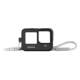 GoPro13/12 black silicone protective case + lanyard
