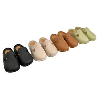 2024新款包头半拖鞋女夏简约风舒适轻便防滑懒人外穿平底洞洞鞋女