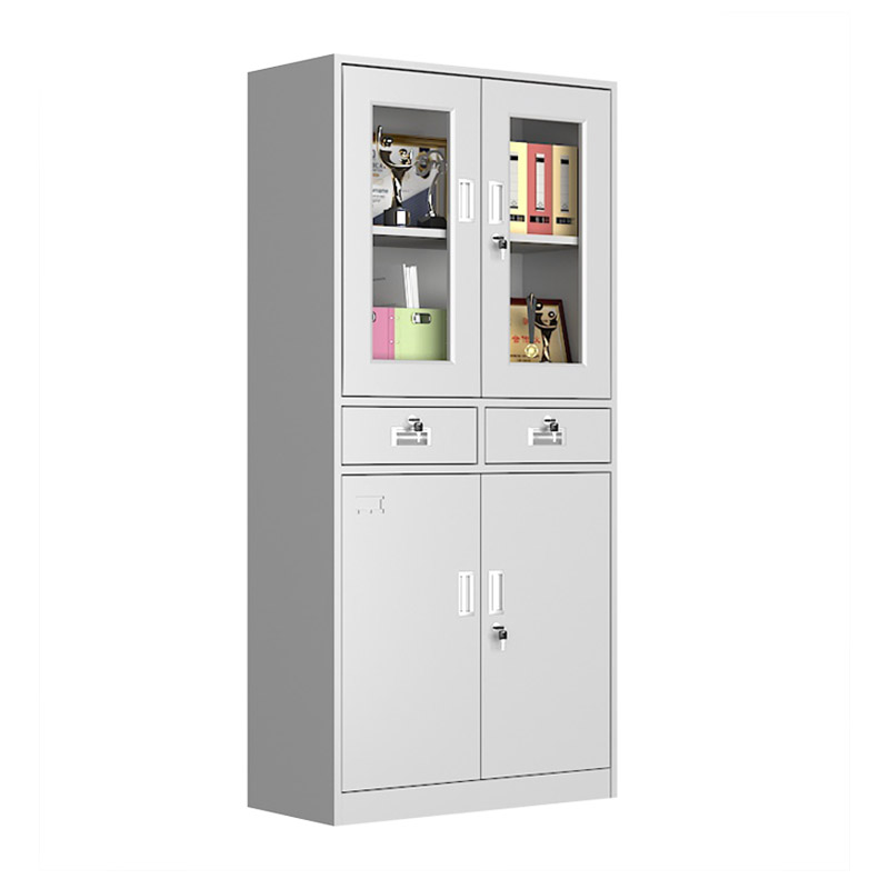 Steel office file cabinet, iron sheet financial information cabinet, drawer storage cabinet with lock, multi-layer home balcony storage cabinet