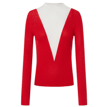 edition color matching seamless one-piece bottoming shirt for women winter new merino wool EBB4SWT020