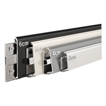 Aluminum alloy baseboard 6cm ultra-thin minimalist 3cm 4cm extremely narrow metal baseboard 5cm stainless steel baseboard