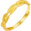 Saturday Blessing Gold Ring Women's Priced Pure Gold Wheat Ear Ring Bracelet Holiday Gift