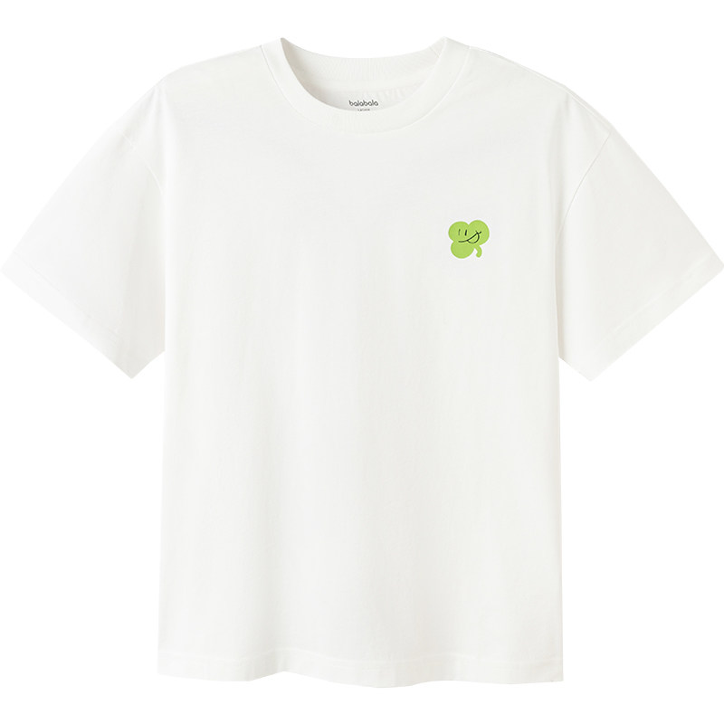 Balabala children's short-sleeved T-shirt parent-child wear pure cotton