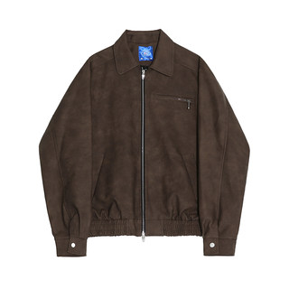 MRCYC美式复古短款皮衣男秋季宽松翻领皮夹克韩系潮流痞帅机车服