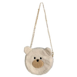 Korean ins vintage girl plush crossbody bag Japanese Harajuku cartoon bear ຖົງສາວອ່ອນທີ່ຫນ້າຮັກ