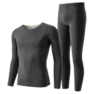 雅鹿保暖内衣男士秋衣裤秋裤套装无痕男款绒德发热打底衫薄款冬季