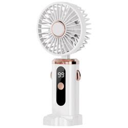 Chigo handheld small fan portable small mini charging office table folding halter hand electric small fan food supplement usb silent desktop student dormitory electric fan