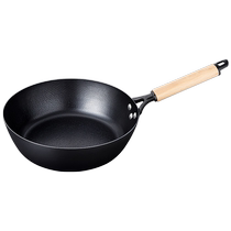 Pan non-stick iron pan steak frying pan household cooking Zhangqiu old-fashioned uncoated induction cooker special small 920Y