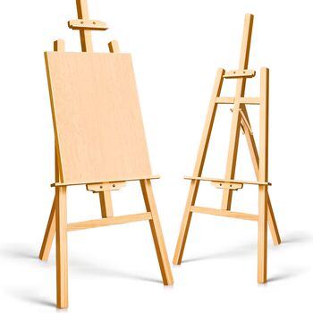 Easel, solid wood drawing board for art students