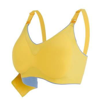 Xiaoyaxiang 0-sense nursing bra anti-sagging push-up maternity underwear ພິເສດ postpartum feeding bra ພາກສ່ວນບາງໆໃນລະຫວ່າງການຖືພາ