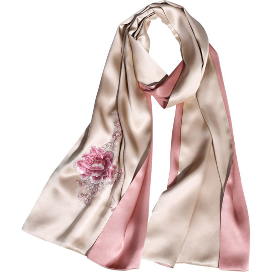Silk Scarf Women's Versatile Spring and Autumn Suzhou Gift Box