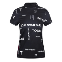 EuropeanTour European Tour Golf Womens Short Sleeve 24 Summer Dry Slim Printed Half Turtle Neck T-Shirt