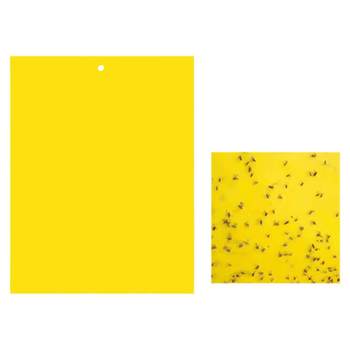 Yellow Double-Sided Sticky Insect Trap Board for Greenhouses, Blue Board for Thrips, Fruit Tree Orchard Fruit Fly Trap Adhesive for Small Black Flies