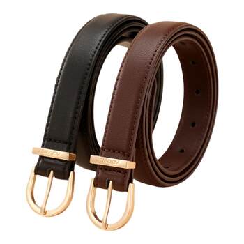 Aokang belt women's cowhide simple decoration 2026 new style with jeans belt accessories fine style niche slimming