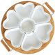 Yuelong Ceramic Heart Shaped Dinner Plate with Lid for Party
