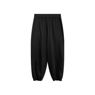 NAZ那子大码冬季磨毛绒哈伦束脚裤胖mm高腰显瘦直筒运动休闲卫裤