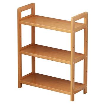 Natural and environmentally friendly bamboo storage rack is stable