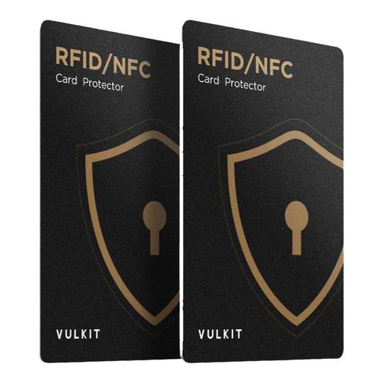 Vulkit超薄屏蔽卡2件装RFID/NFC防盗刷非接触式信用卡钱包保护器