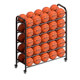 Classroom movable basketball storage rack class volleyball storage basket school kindergarten football storage rack blue