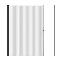 Invisible shower curtain folding magnetic suction set without punching bathroom partition curtain dry and wet separation bathroom curtain waterproof cloth