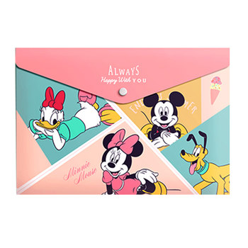 Disney snap file bag folder waterproof and thickened
