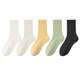 Pure cotton sweat-absorbent, anti-odor spring and autumn breathable women's mid-calf socks